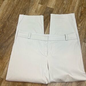 Talbots Chino Cropped Zip Pants Sz 12 Cotton Spandex